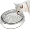 Small Glass Cat Food Bowls, Shallow Water Bowl for Cats, Kitties, and Small Dogs, Transparent Pet Feeding Bowl,