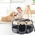 Pet Puppy Dog Playpen, Portable Foldable Cat Tent Crate, Indoor Outdoor Playground 29x16 (Grey)