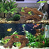 Tfwadmx 4 Pcs Aquarium Resin Driftwood Decoration Log Fish Tank Cave Hideout Wood Decor Freshwater Betta Ornament Aquarium Decorations