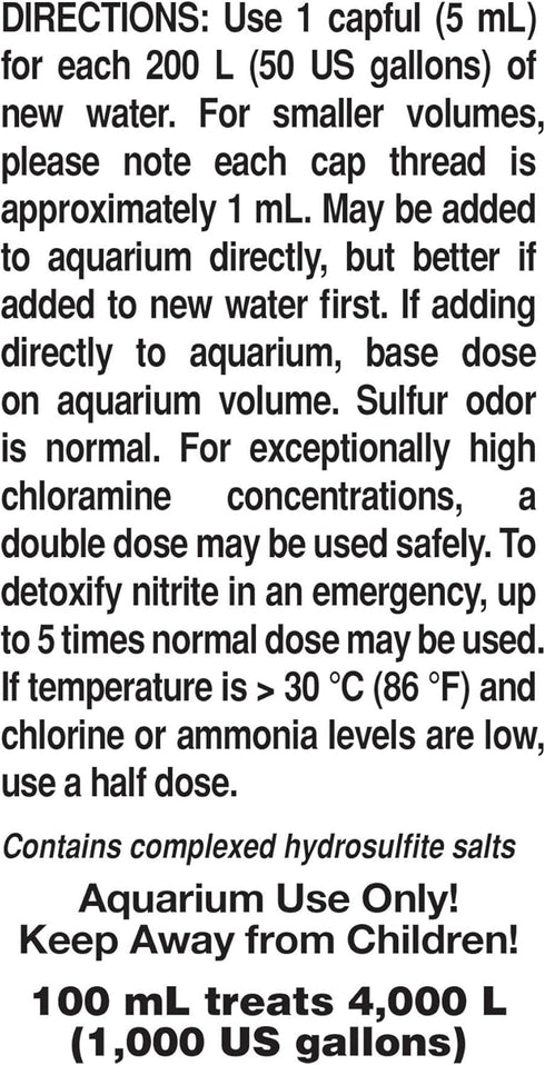 Seachem Prime Fresh and Saltwater Conditioner - Chemical Remover and Detoxifier 100 ml