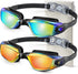 NSSIW Swim Goggles for Adults, Anti Fog Pool Goggles with UV400 and No Leak, 2 Pack