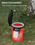 5 5 TRIPTIPS Portable Toilet with Soft Cushion, Gallon Rotatable Lid, Adults and Kids Camping Toilet Seat for Gal