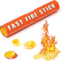 Survival Fire Starting Tinder - Fast Fire Stick, New Fat Rope Stick Version, Waterproof & Non-Toxic (1 Stick)