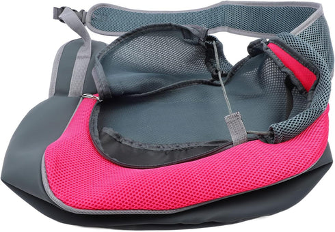 Hands Free Dog and Cat Sling Carrier, Breathable Mesh Safe Pet Papoose Bag for Small Dogs Cats, Travel Puppy Carrier