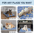 Dog Crate Mat, Ultra Soft Washable Bed Mat with Anti-Slip Bottom, Cute Prints, for Large Medium Small Dogs (59" X 35")