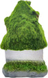 Aquarium Decorations Fish Hideout House, Betta Cave with Green Lifelike Moss (Garden Shed)