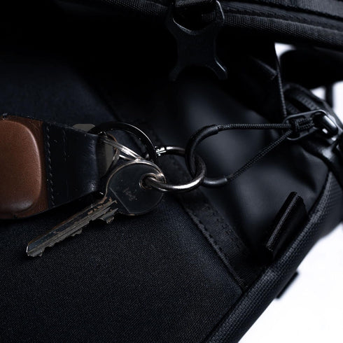 KeySmart Key Ring Clips, Round Stainless Steel Carabiner Clip with Quick Release Keychain Hooks