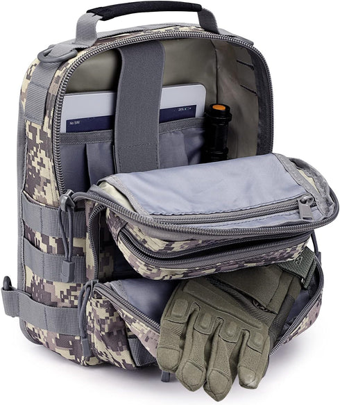 G4Free Tactical Sling Bag Backpack, Military Rover Shoulder Sling Pack, Molle EDC Small Crossbody