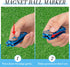 Poen 12 Pieces Golf Divot Tool with Magnetic Ball Marker and Popping Button Metal Foldable Fixer
