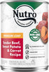 NUTRO PREMIUM LOAF Adult Natural Grain Free Wet Dog Food, Tender Beef, Sweet Potato & Carrot Recipe, 12.5 oz. Cans