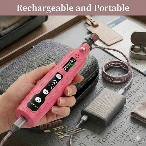 TooYsion Tool,49 pack kit,5-speed Kit-49pcs) Mini Cordless Rotary PCS Accessories and USB C Charging, rechargeable