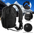 Pack Backpack Rover Sling Tactical Shoulder Sling Bag with Bottle Holder Crossbody Chest Bag, Black with Grey Patch