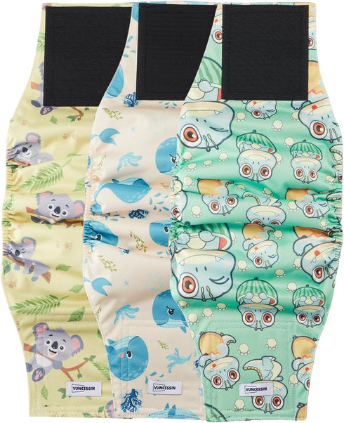 Washable Male Dog Diapers Reusable, Premium Dog Belly Bands for Male Dogs