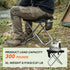 Backpacking Camping Stool with Shoulder Strap,Ultralight Collapsible Handbag Style Stool,Pocket Portable Chair