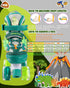 Dino Kids Toddler Roller Skates for Boys Girls,WESKIFAN Dinosaur Quad Skating Shoes with Shiny Light up