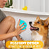 Dog Bath Brush With Soap Dispenser, Silicone Scrubber for Bath Dogs, Exfoliating Shampoo Massage Brush