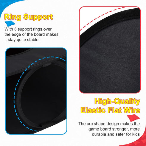 Himal Collapsible Portable Corn Hole Boards with 8 Bean Bags (3 x 2-feet)