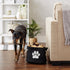Bone Dry Pet Storage Collection Small Round Collapsible Bin, Black