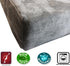 Dogbed4less DIY Pet Bed Pillow, Grey MicroSuede Duvet Cover and Waterproof Internal Case for XL Dog at 55X47X4 Inch -
