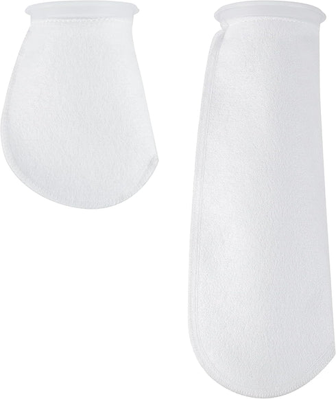 AQUA KT 200 Micro Felt Filter Bag, 14 Inch Length, 4 Inch Ring Diameter, Pack of 8