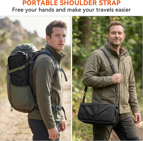 Backpacking Camping Stool with Shoulder Strap,Ultralight Collapsible Handbag Style Stool,Pocket Portable Chair