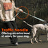 HOWGO Double Dog Leash, No Tangle Dual Dog Leash, Adjustable Dual Padded Handles, Orange, Multiple Leash for 2 Dogs