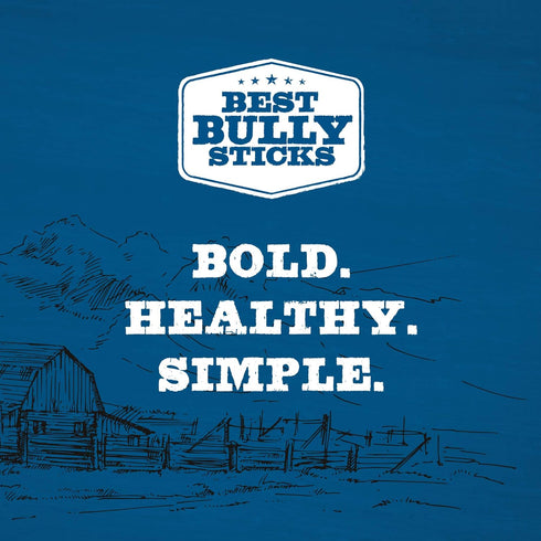 Best Bully Sticks 6 Inch All-Natural USA-Baked Bully Sticks for Dogs, 18 Pack, 100% Grass-Fed Beef