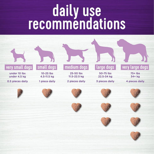 45 Count Wellness Tasty Cheese Flavored Soft Chews Calming Supplements for Dogs
