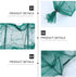 14-Part 2.1m Veemoon Fishing Net Cage Crab Catcher Bait Holder Mesh Portable Fishing Supplies for Freshwater Shrimp