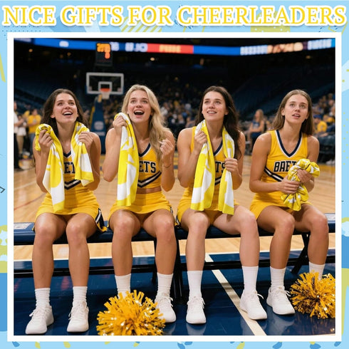 Windkream 12 40" 12" Pcs Cheerleader Cooling Towel Cheer Gifts Bulk for Team Cheer Sports Gifts with Bags x Breathable