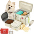 Pet Travel Bag, Large Beige Dog Carrier with Multiple Compartments and Adjustable