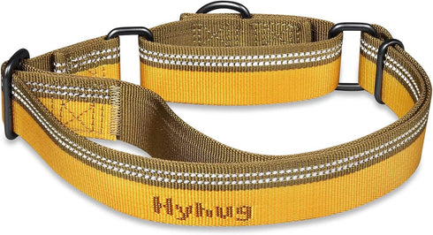 Hyhug Pets Reflective Dog Martingale Collar, Nice Jacquard Weave Nylon for Giant Large Dogs Daily Walking (Large,
