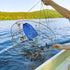 Dzlooppk 2Pcs Crab Trap Bait Bags, Portable Fish Trap with Locker Crab Snare Mesh Bait Traps Crabbing Equipment