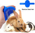 4 Pieces Bunny Grooming Kit, Rabbit Grooming Brush, Nail Clipper, Comb, and Bath Brush with Adjustable Handle
