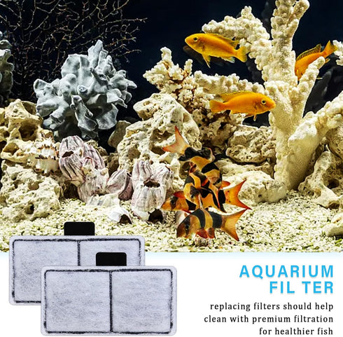 8 Packs Filter Cartridge Compatible with Top Fin EF-S Element, Aquarium Filter for BF5 BETTAFLO