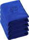 Chumia 4 Pack Dog Towels for Drying, Large Microfiber Grooming Towels with Embroidered Paw for Bathing
