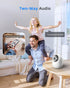 Andyssey 4MP 5G/2.4G 6 360Pan 2.5K 256GB Indoor Camera WiFi Tilt Supports MicroSD up to (No Card) Plug-in Pet Camera