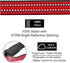 KRUZ PET KZV1020H-03L Short Traffic Leash, Reflective Heavy Duty Training Dog Leash, Red, 1" x 20"