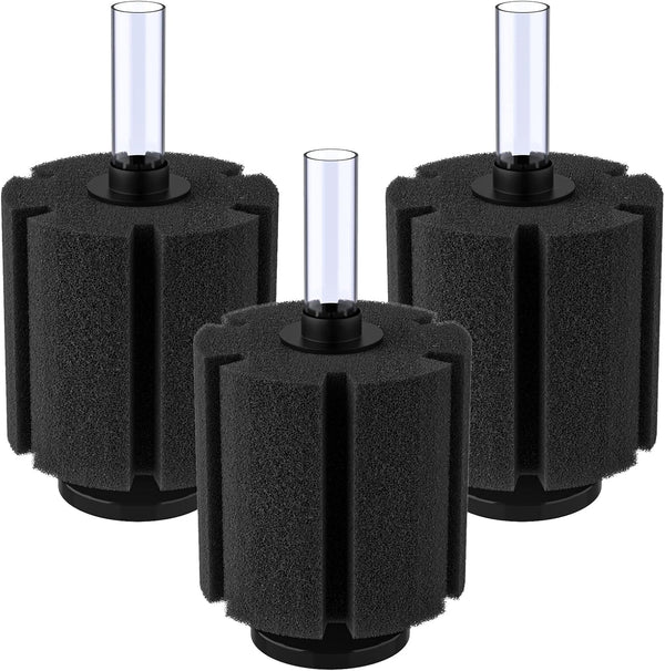Pawfly Large Aquarium Bio Sponge Filter, Quiet Foam Filter for Fish Tank up to 60 Gallon, 3 Pack