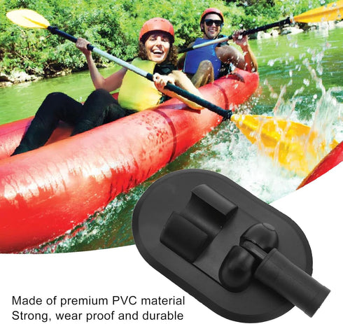 VGEBY 2PCS Inflatable Boat Tent Base, 180 Degree Rotatable Kayak Sun Shade Deck Mount Base for Rowing Boat