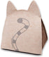 TOUCHCAT 'Kitty Ears' Travel Folding Designer Pet Cat Bed House with Hanging Teaser Toy