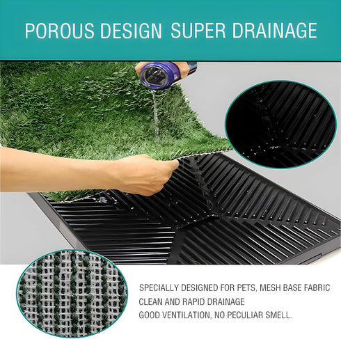 Daslakdc 2 25 inches. 20 inches. 3 inches Dog Urinal containing Replaceable lawns, Dog Potty Grass .Portable pet