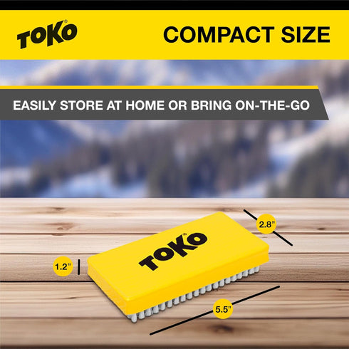 TOKO Tuning Brush Base Brush for Skiing and Snowboarding Maintenance