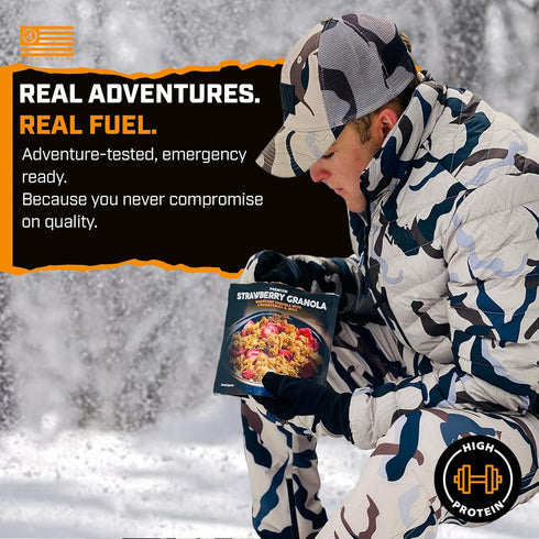 Backpacking, 2 (6-Pack, Peak Refuel Breakfast Meals | Freeze Dried Camping & Emergency Prep Food | Servings Pouches