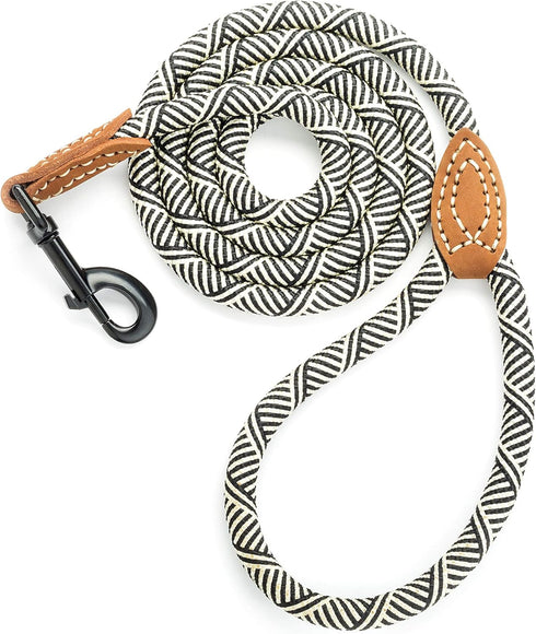 Mile High Life Mountain Climbing Dog Rope Leash - Genuine Leather, 60 Inch, Pack of 1