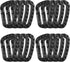 Tactical Carabiner Keychain - 12/15/16 Pack Hard Polymer Carabiners D Rings for Outdoor Travelling Camping