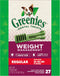 Greenies Weight Management Regular Natural Dog Dental Care Chews - 27 oz Pack (27 Treats)
