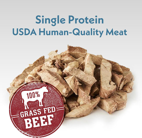 Fresh Is Best Beef Heart Fillets Freeze Dried Dog Treats Raw Freeze Dried Dog Food for Cats & Canines Training Treat
