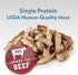 Fresh Is Best Beef Heart Fillets Freeze Dried Dog Treats Raw Freeze Dried Dog Food for Cats & Canines Training Treat