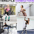 Pilates Bar Kit with Resistance Bands - Multifunctional Pilates Bar for Women & Men, Heavy-Duty Metal Adjustment Buckle.